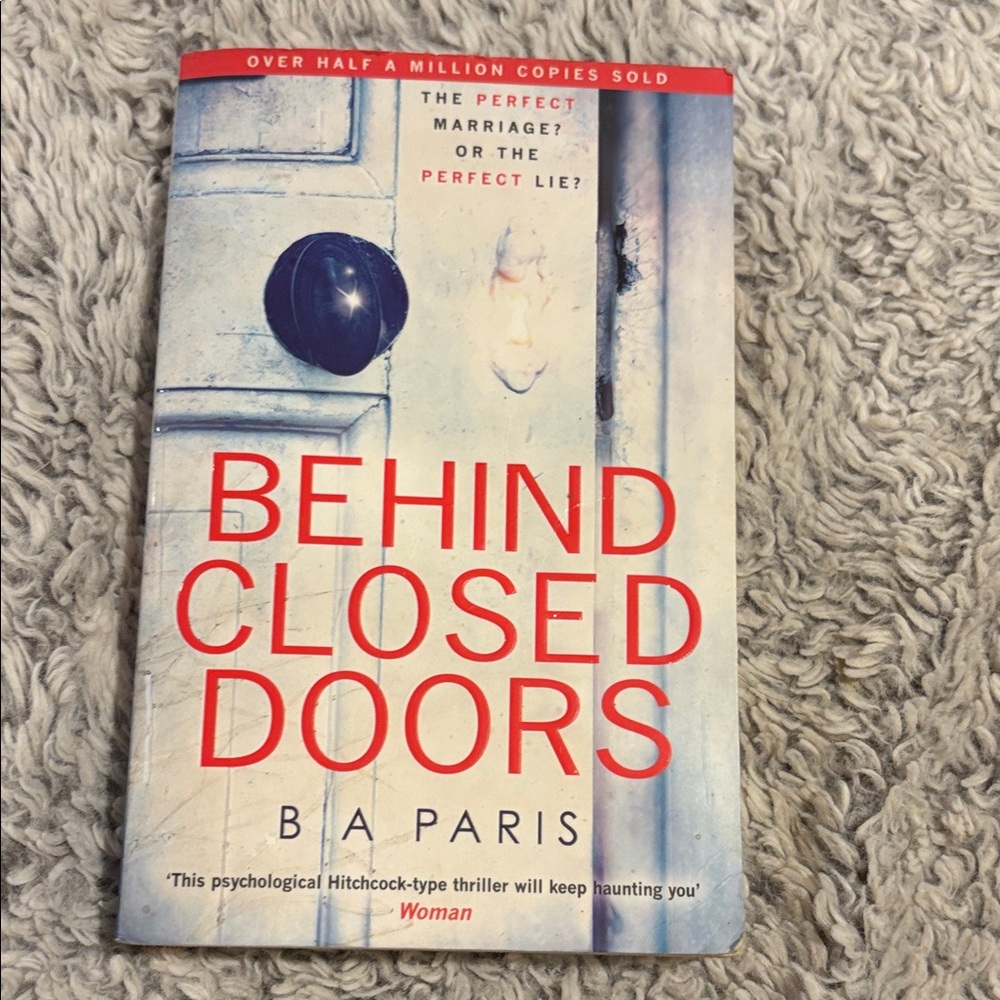 B.A. Paris Behind Closed Doors Book‎ Women OS White  Paperback Thriller
